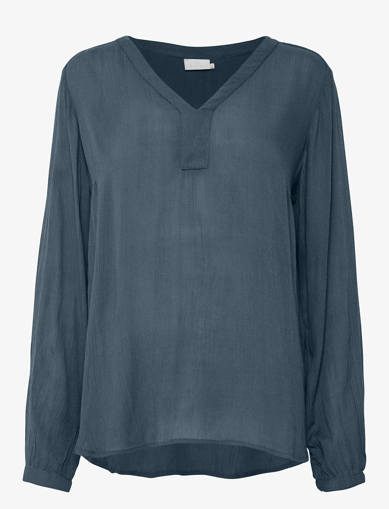 Kaffe - Amber Blouse LS - långärmade blusar - orion blue - 1