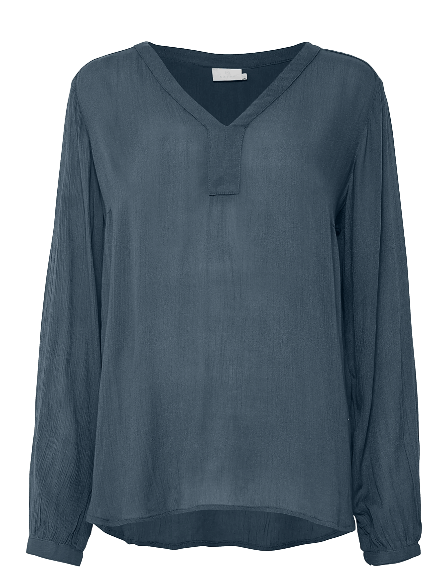 Kaffe - Amber Blouse LS - langärmelige blusen - orion blue - 1