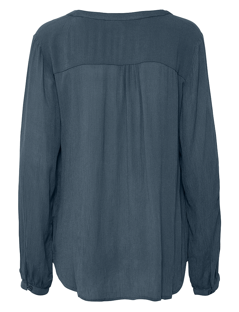 Kaffe - Amber Blouse LS - långärmade blusar - orion blue - 2