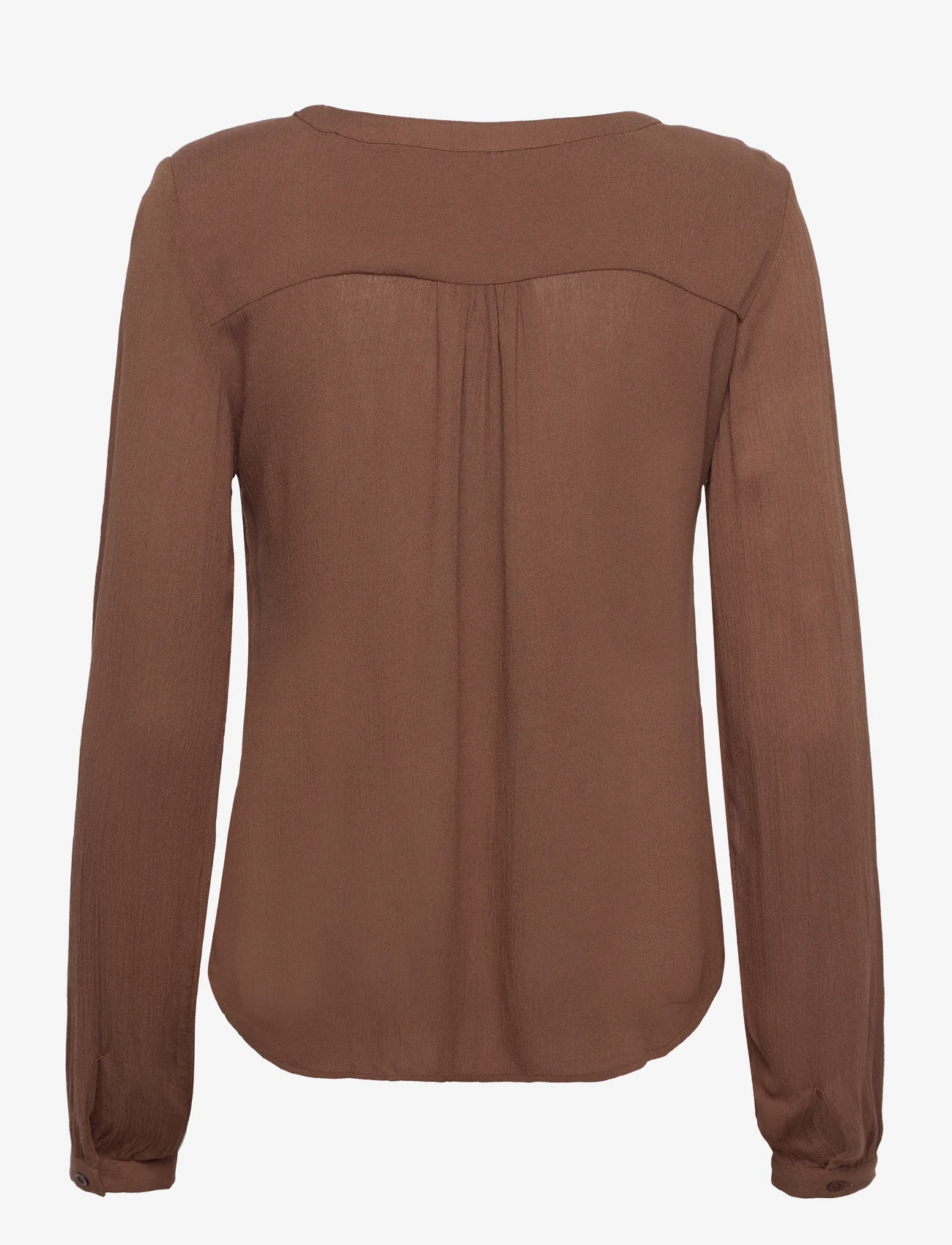 Kaffe - Amber Blouse LS - long-sleeved blouses - soft silt - 1