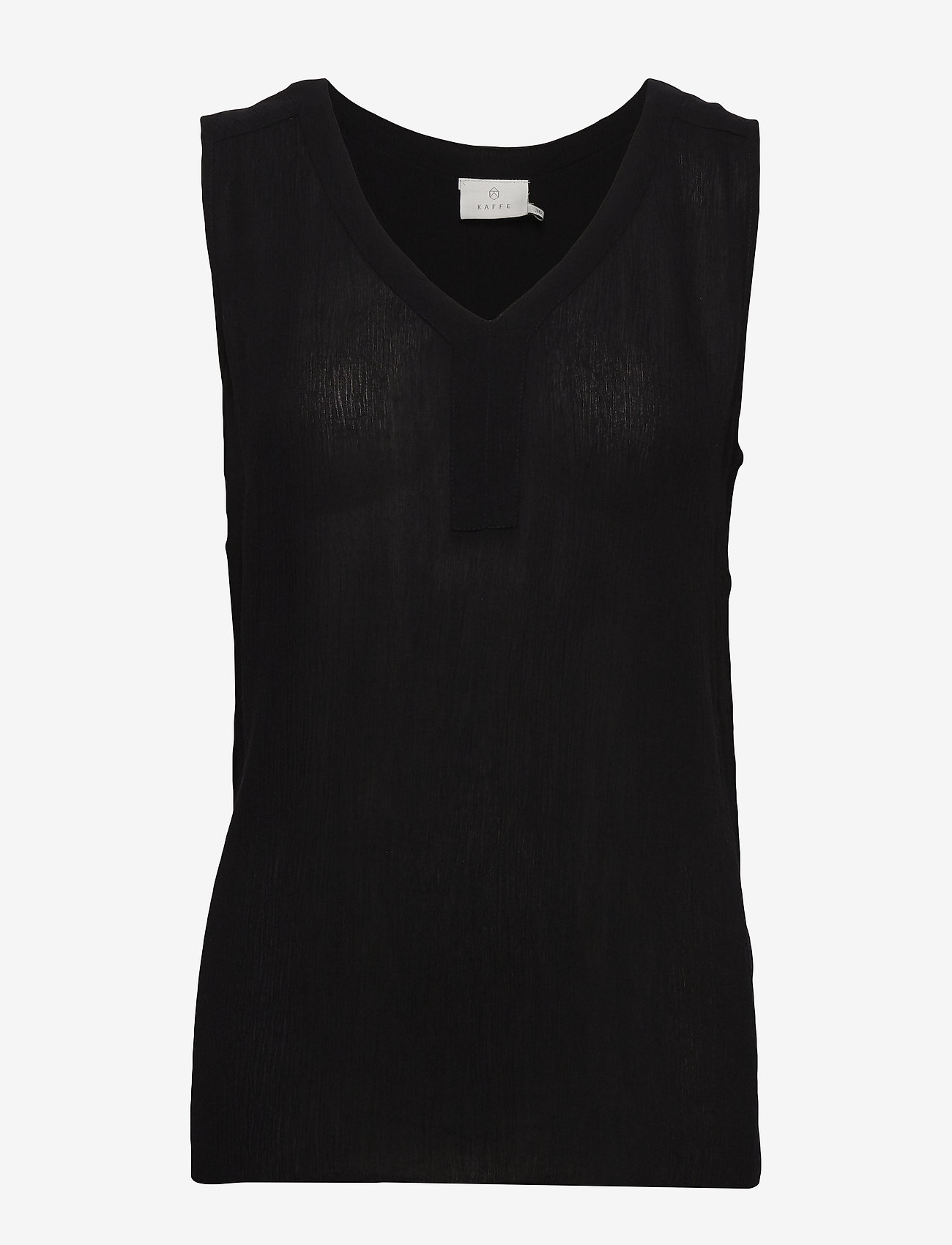 Kaffe - Amber top - sleeveless blouses - black deep - 0