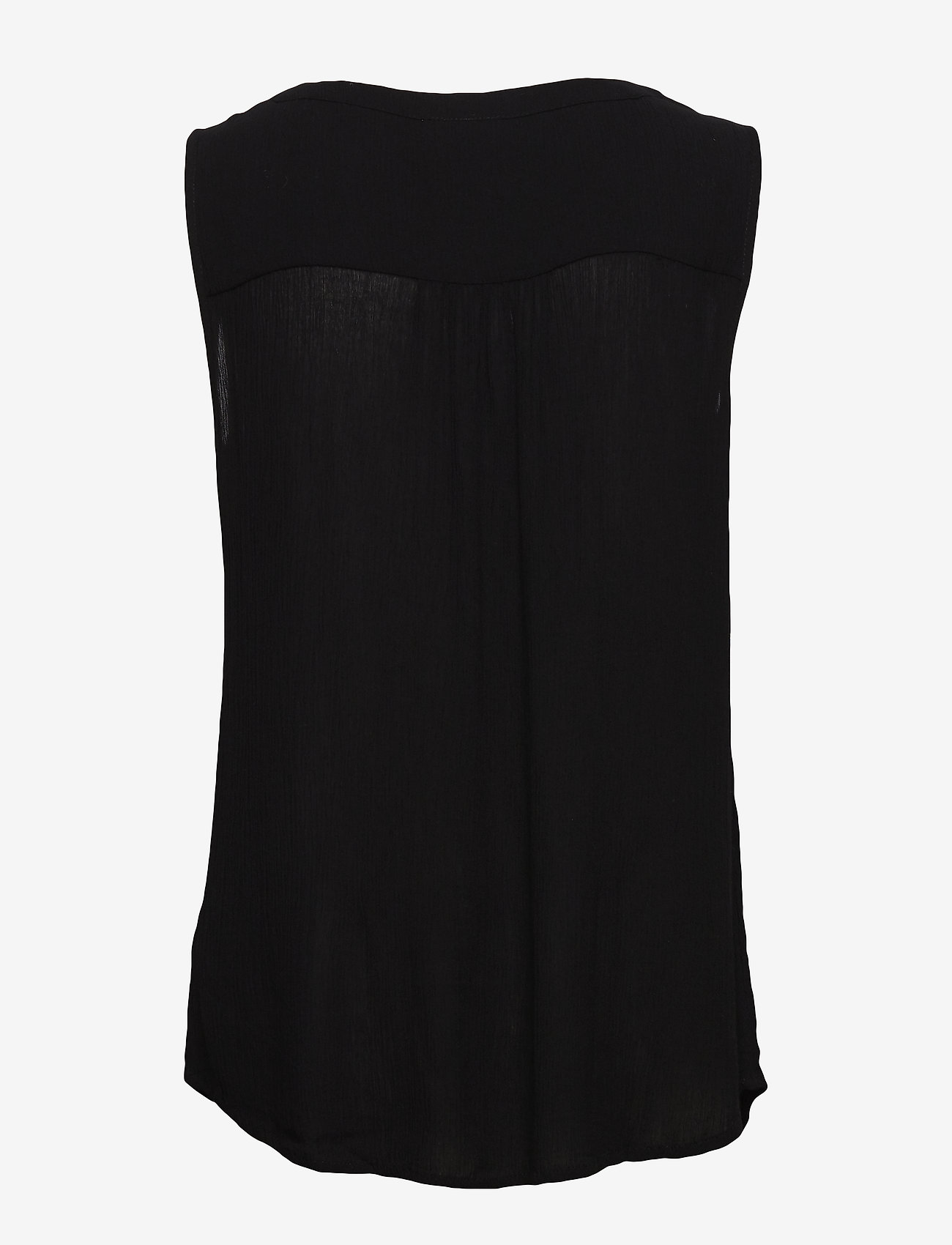 Kaffe - Amber top - sleeveless blouses - black deep - 1