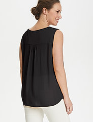 Kaffe - Amber top - sleeveless blouses - black deep - 5