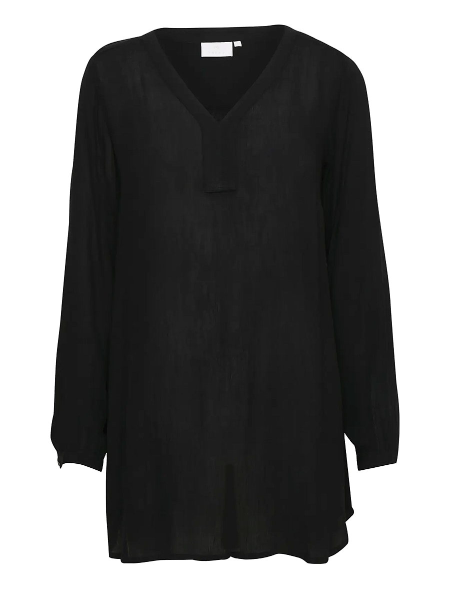 Kaffe - Amber V-Neck Tunic - tuniken - black deep - 1