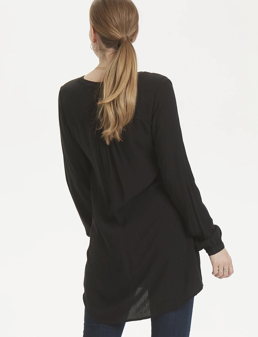 Kaffe - Amber V-Neck Tunic - tuniken - black deep - 5
