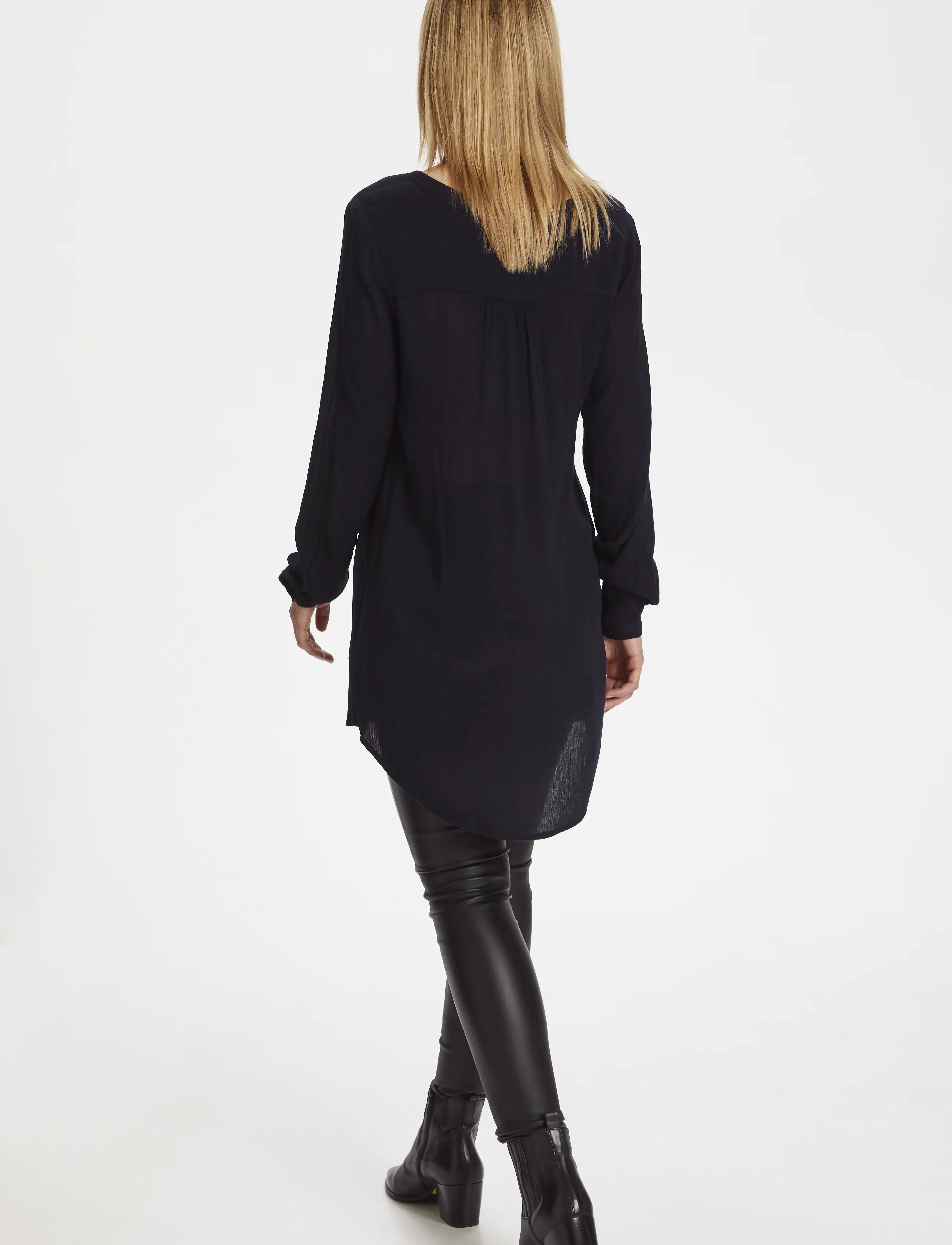 Kaffe - Amber V-Neck Tunic - madalaimad hinnad - midnight marine - 4