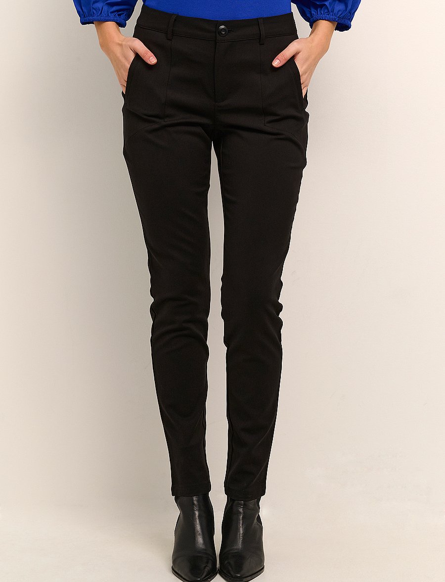 Kaffe - Vera Pant - slim fit bukser - black deep - 0