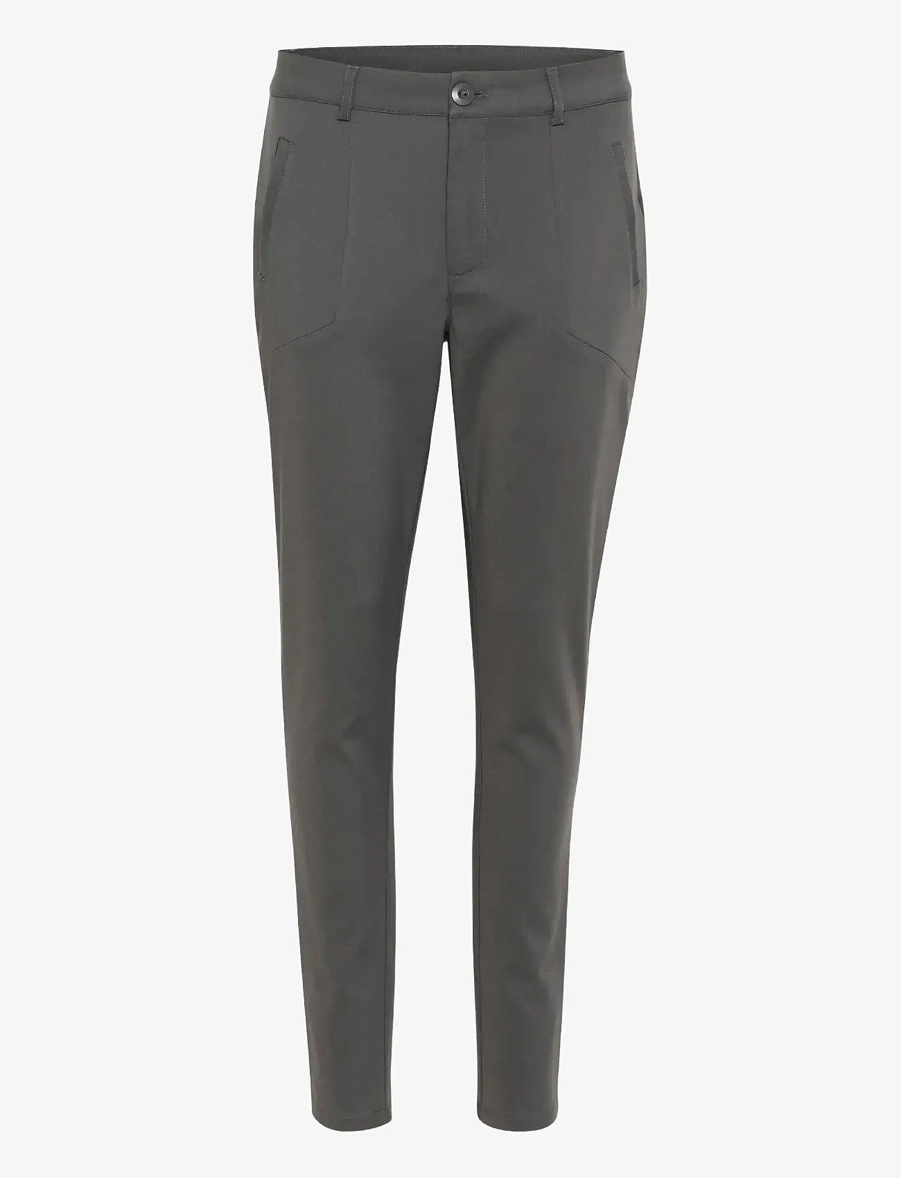 Kaffe - Vera Pant - slim fit bukser - dark shadow - 1