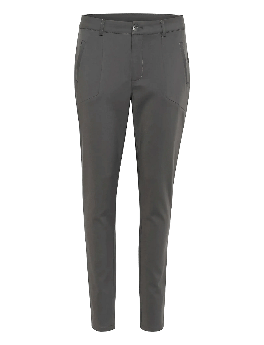 Kaffe - Vera Pant - slim fit trousers - dark shadow - 1