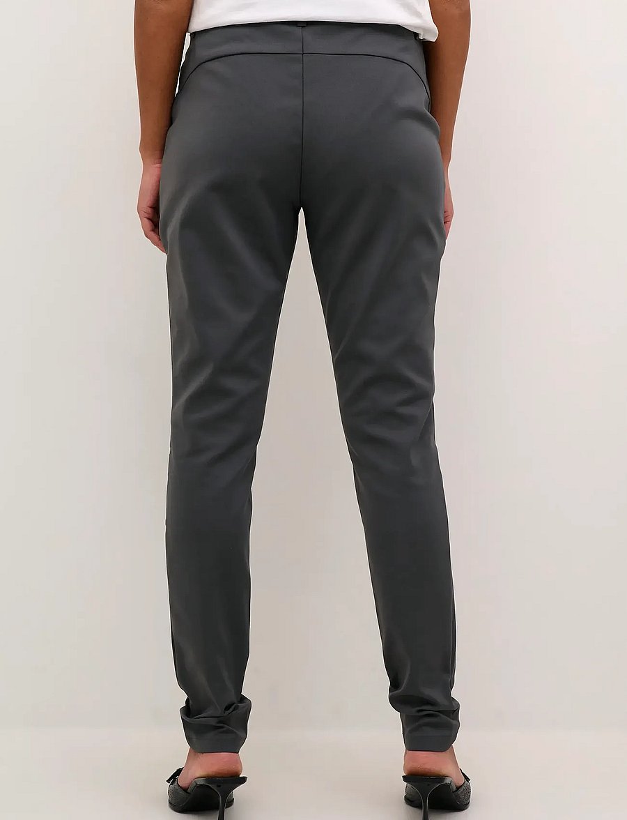 Kaffe - Vera Pant - slim fit trousers - dark shadow - 4