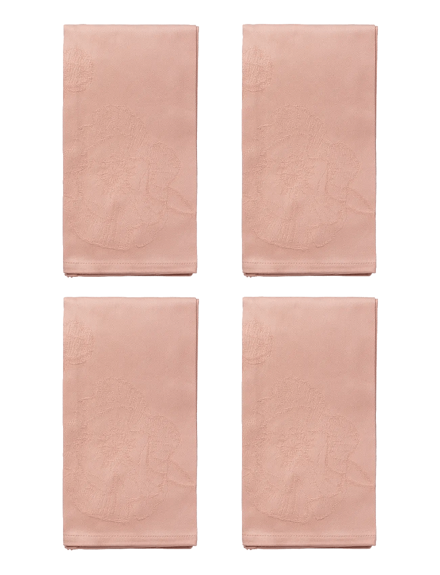 Kähler - Hammershøi Poppy Napkin 45x45 cm nude 4 pcs. - linased ja puuvillased salvrätikud - nude - 0