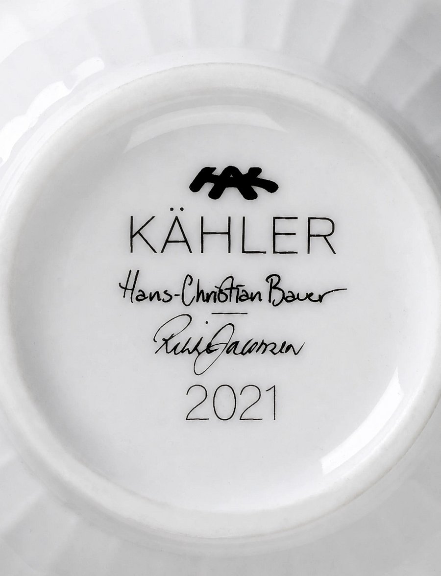 Kähler - Hammershøi Christmas Mugs 2023 and 2021 Set 33 cl white/deco - white w. deco - 4