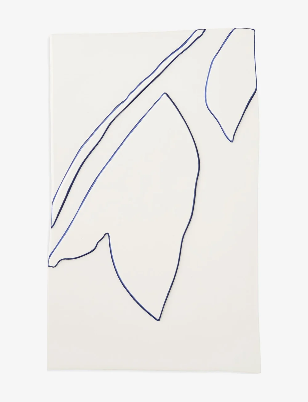 Kähler - Relief crown 28x43cm - grafische muster - white - 0