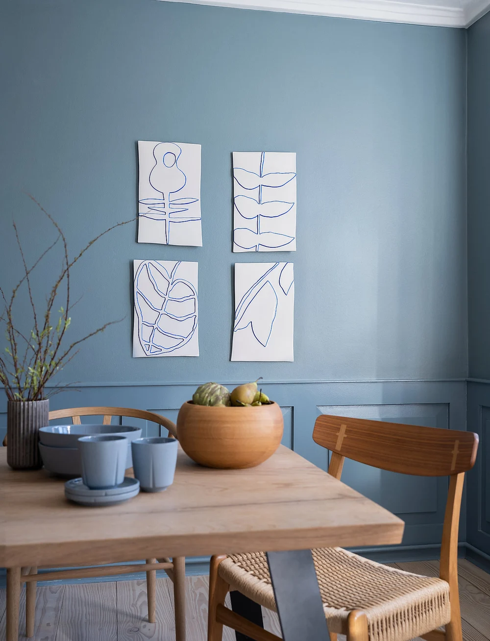 Kähler - Relief crown 28x43cm - grafische muster - white - 1