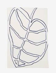 Kähler - Relief leaf 28x41cm - botanisk - white - 0