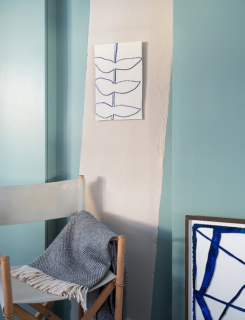 Kähler - Relief stalk 28x43cm - botaanika - white - 0