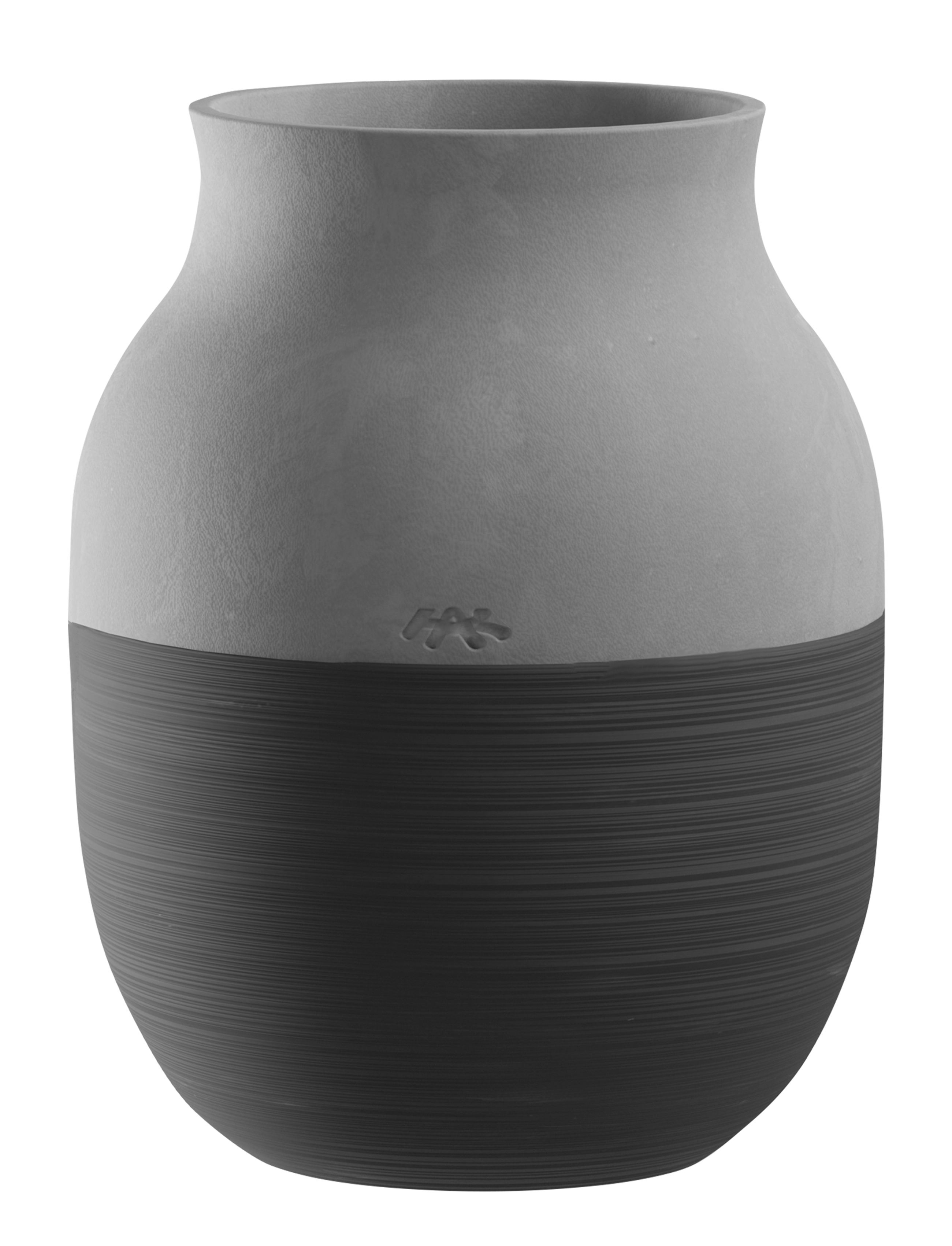 KÄHLER Omaggio Circulare Vase H20 Cm Antracitgrå Grau - 20 Cm - Unisex