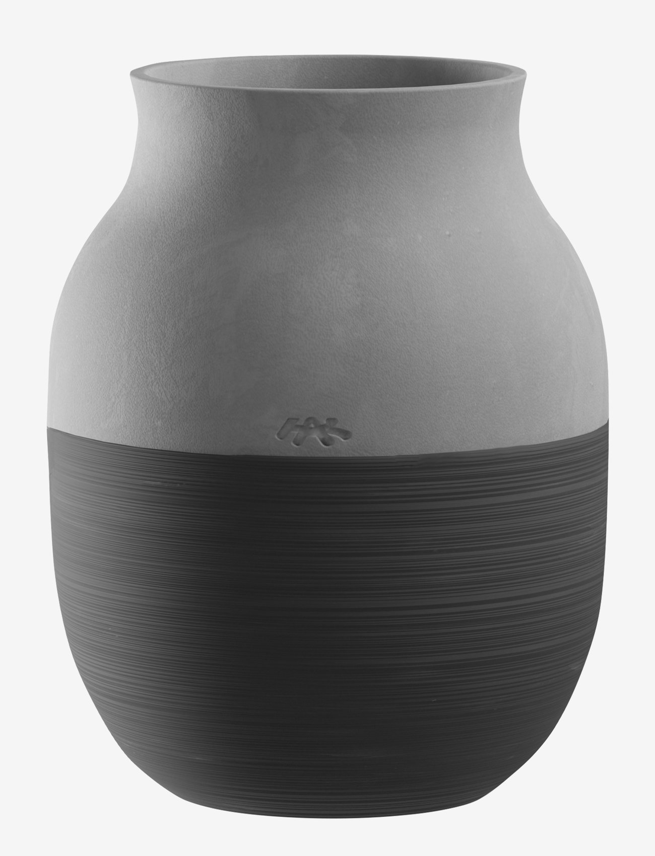 Kähler - Omaggio Circulare Vase H20 cm anthracite grey - vasen - anthracite grey - 1