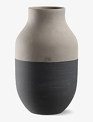 Kähler - Omaggio Circulare Vase H31 cm anthracite grey - pienet maljakot - anthracite grey - 0