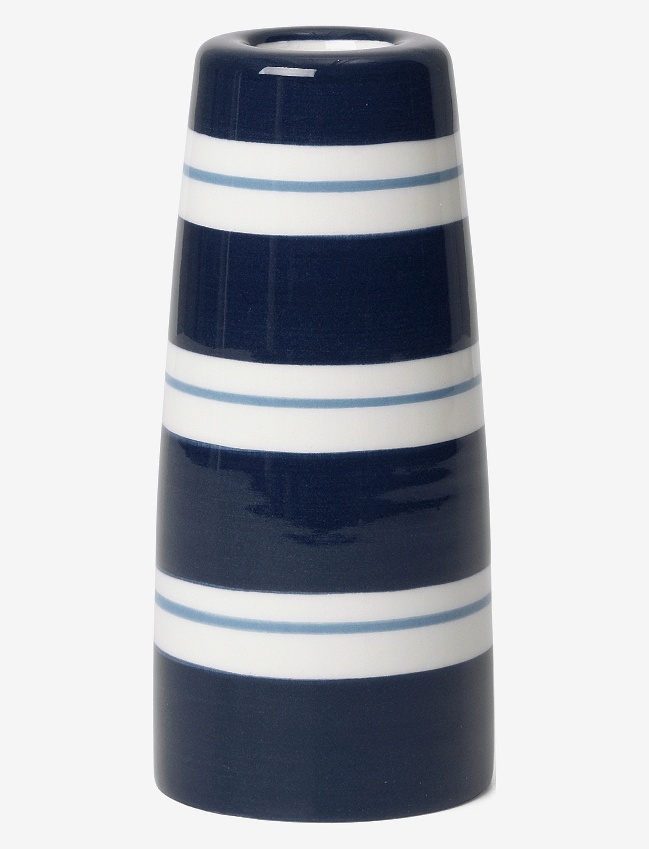 Kähler - Omaggio Nuovo Candle holder H12 dark blue - kerzenständer - dark blue - 0