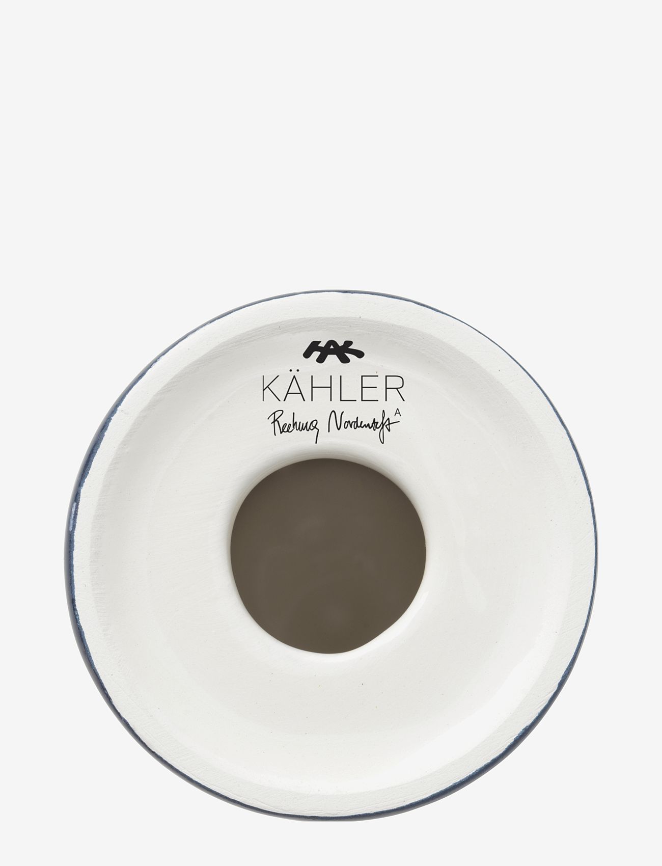 Kähler - Omaggio Nuovo Candle holder H12 dark blue - kerzenständer - dark blue - 2