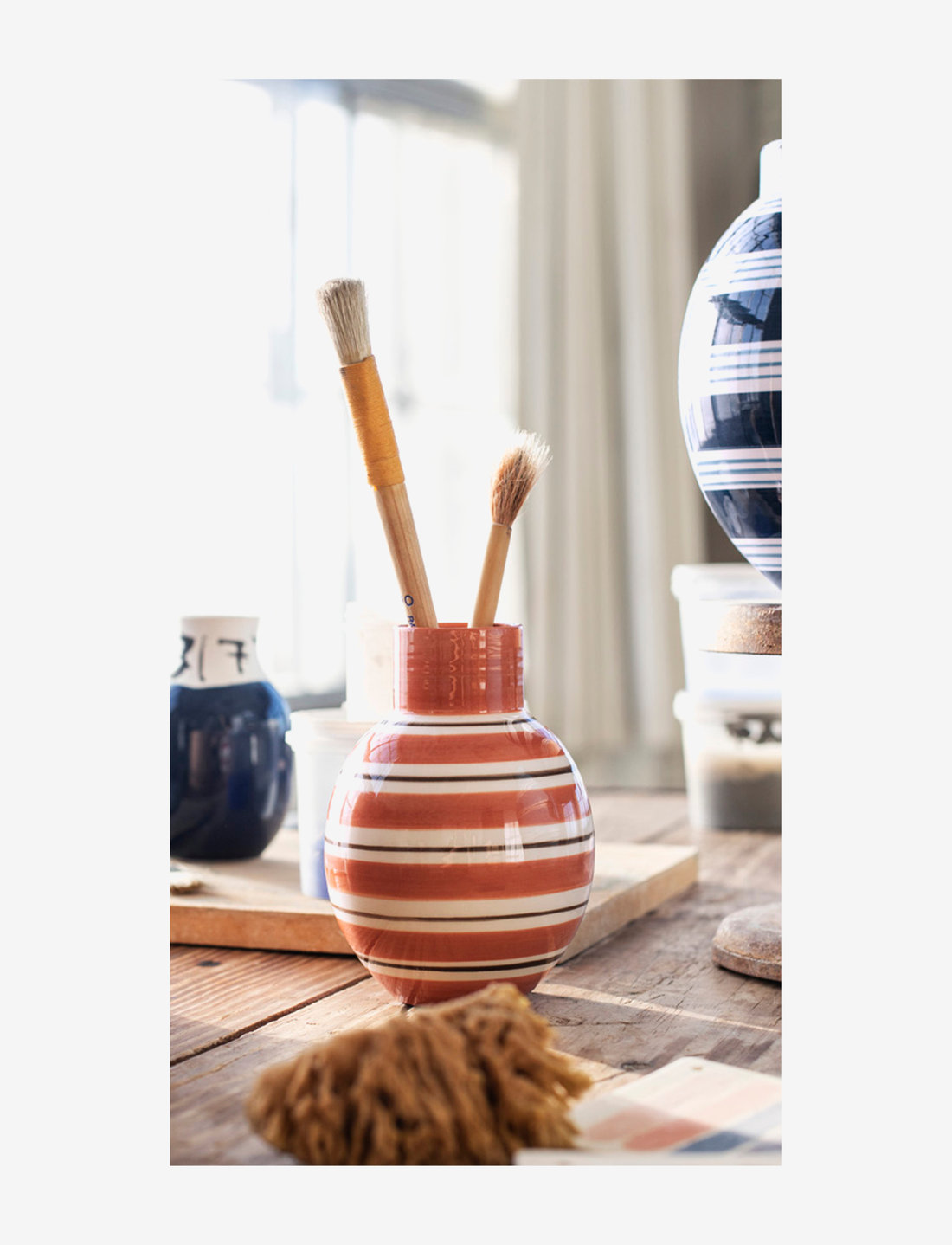 Kähler - Omaggio Nuovo Vase - maljakot - terracotta - 3