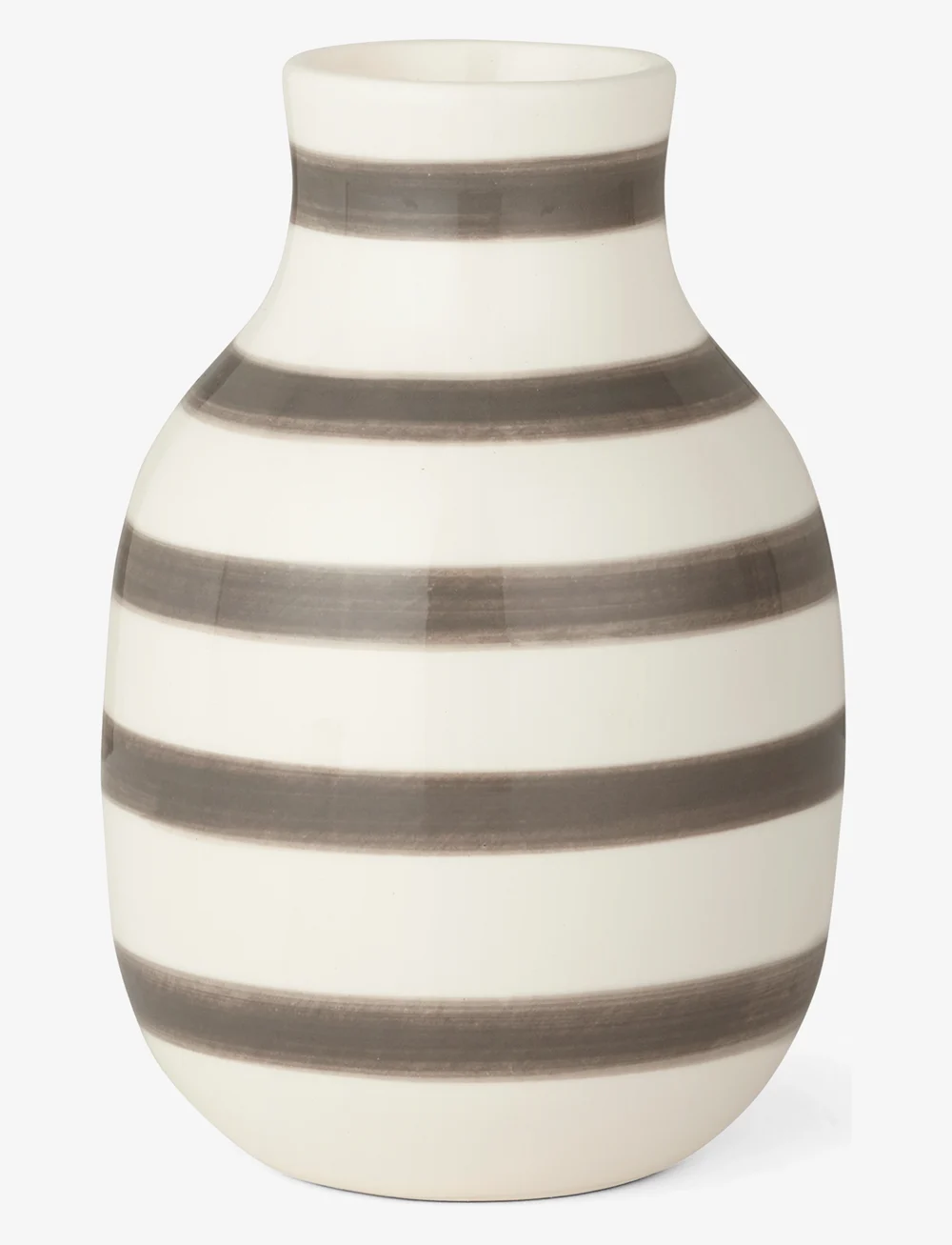 Kähler - Omaggio Vase H12.5 cm warm grey - nach preis einkaufen - warm grey - 0