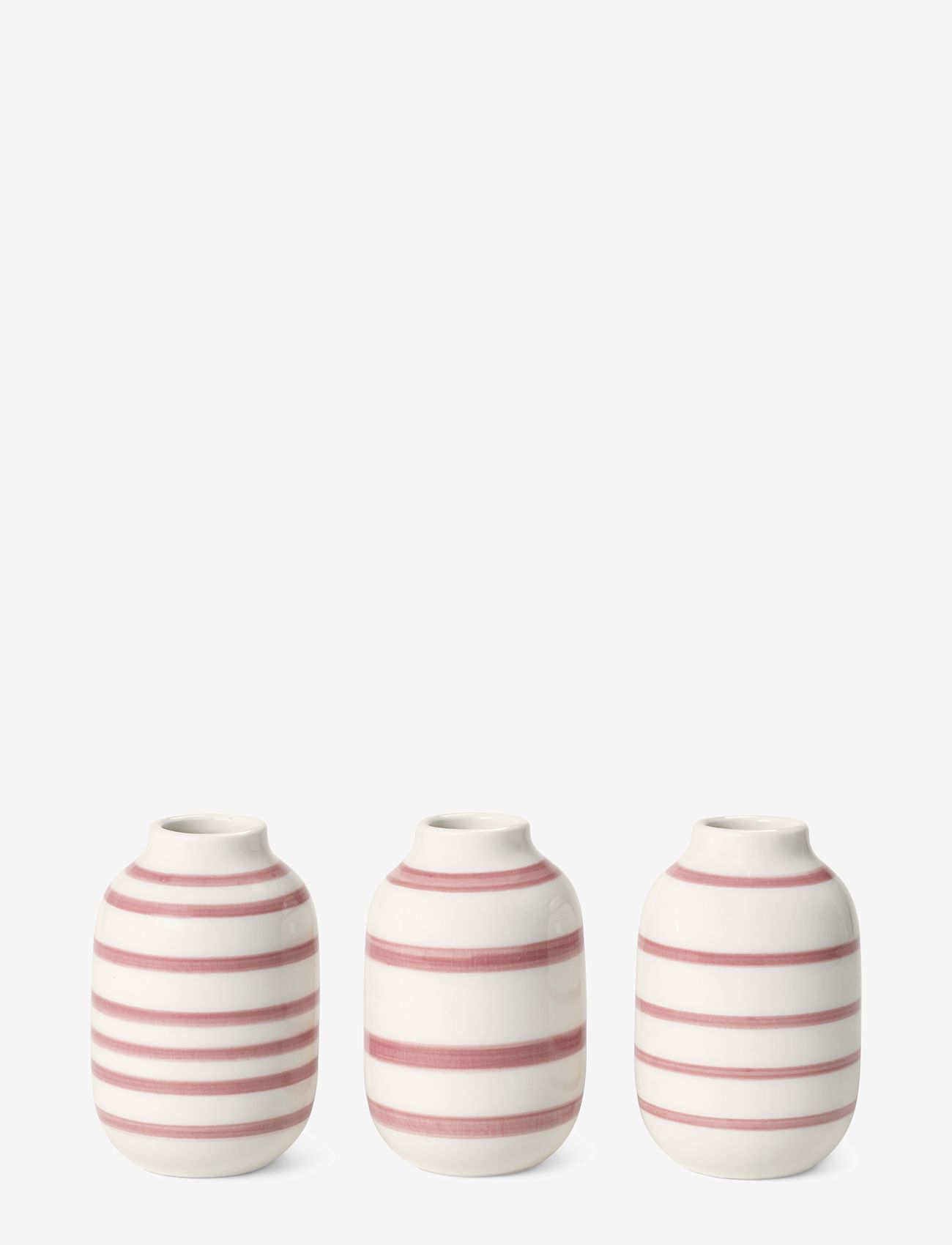 Kähler - Omaggio Vase miniature rosa 3 stk. - små vaser - rose - 0