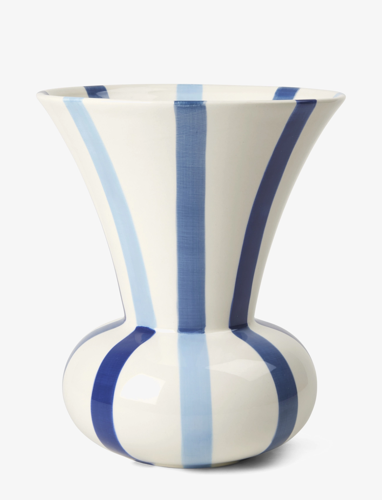 Kähler Signature Vase H20 Blå, Tulipanvase, Creme, Str: H20CM