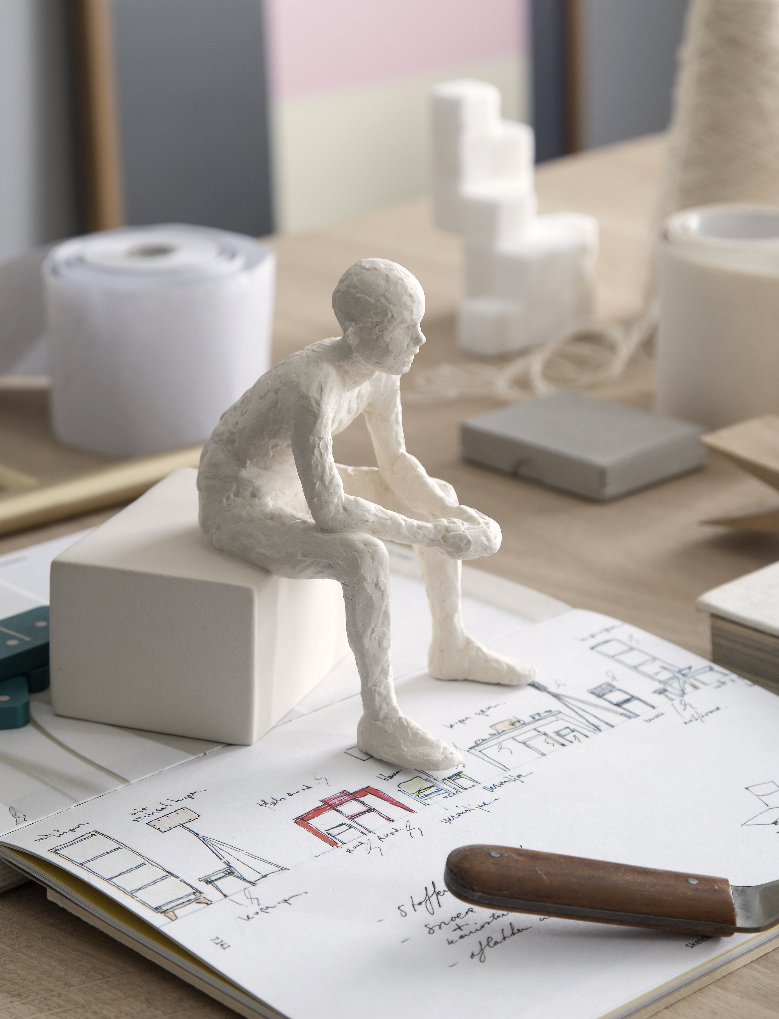 Kähler - Character The Reflective One H14 - figures & sculptures - unglazed - 3