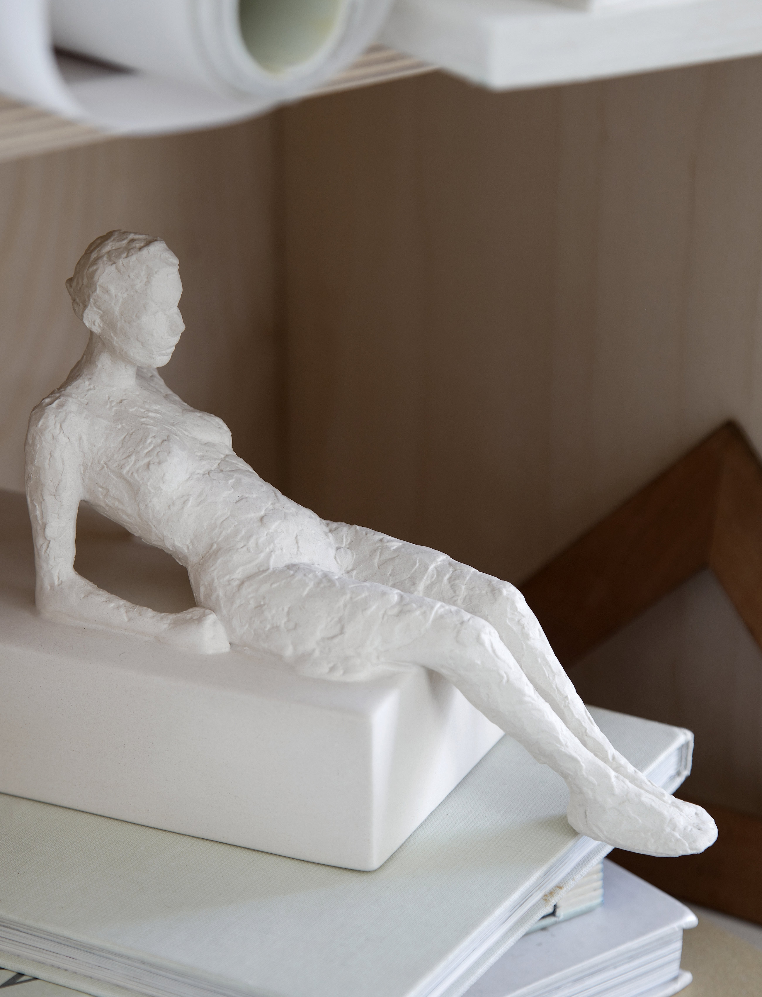 Kähler Character Den Opmærksomme H13, H:13 cm, Decoration, Creme - Bookends, Homeware