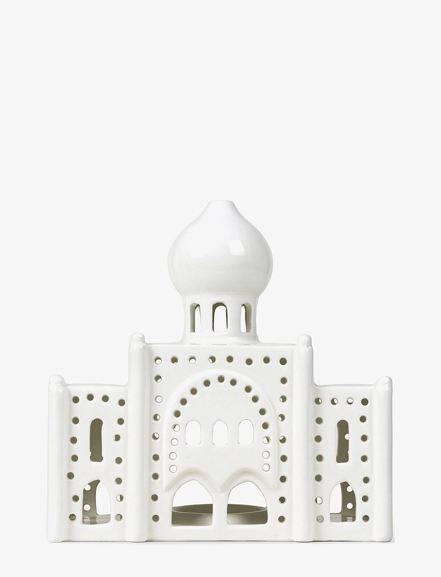 Kähler - Urbania Tivoli Lighthouse Nimb H17 white - teeküünlahoidjad - white - 1