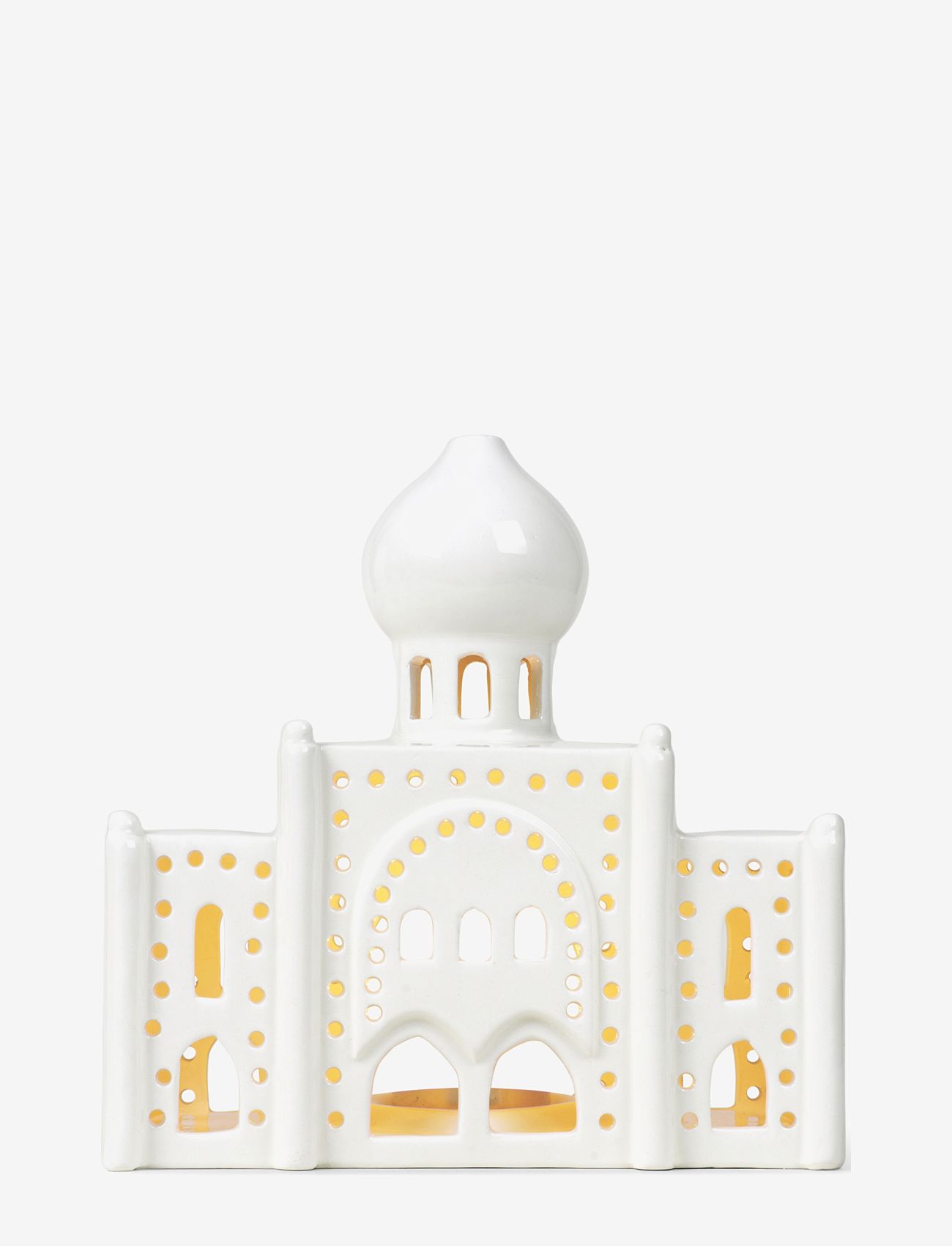 Kähler - Urbania Tivoli Lyshus Nimb H17 hvid - fyrfadsstager - white - 3