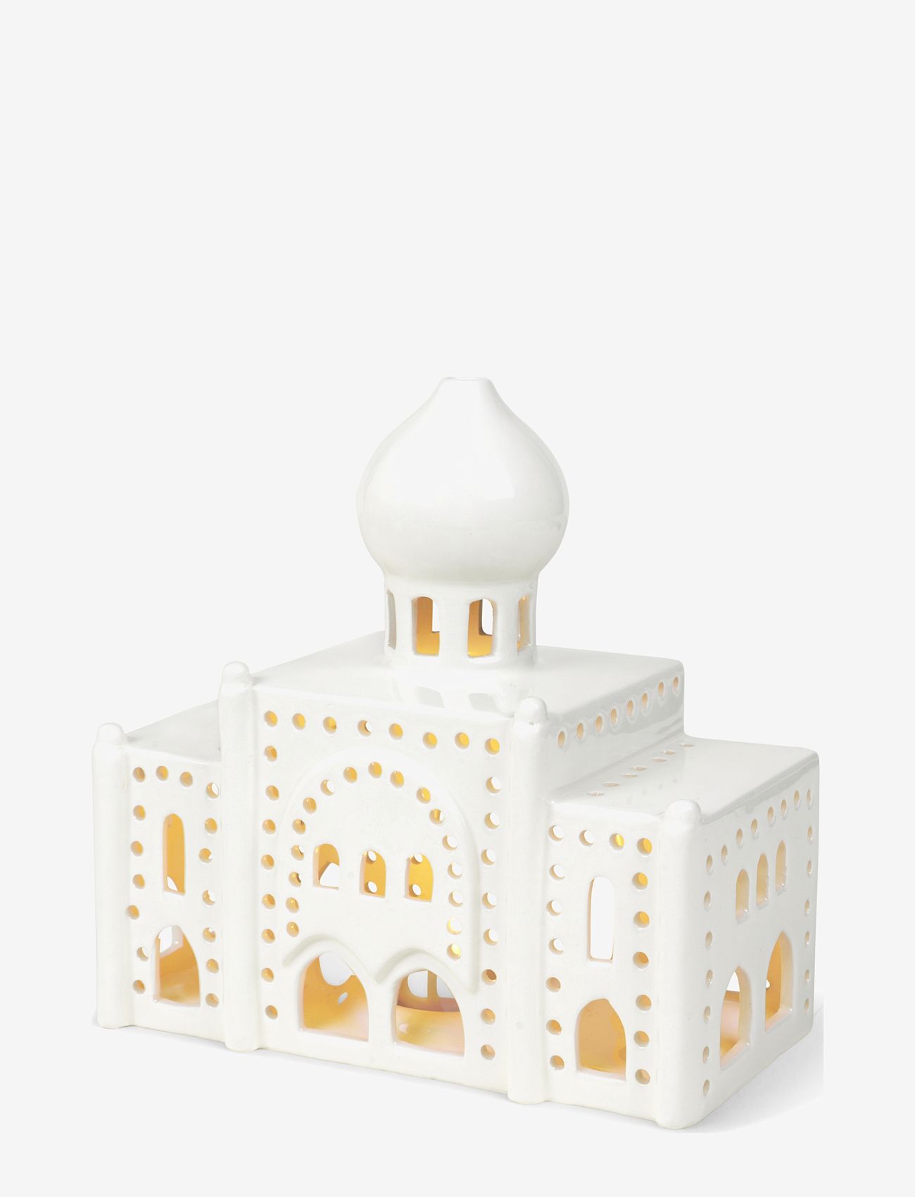 Kähler - Urbania Tivoli Lyshus Nimb H17 hvid - fyrfadsstager - white - 5