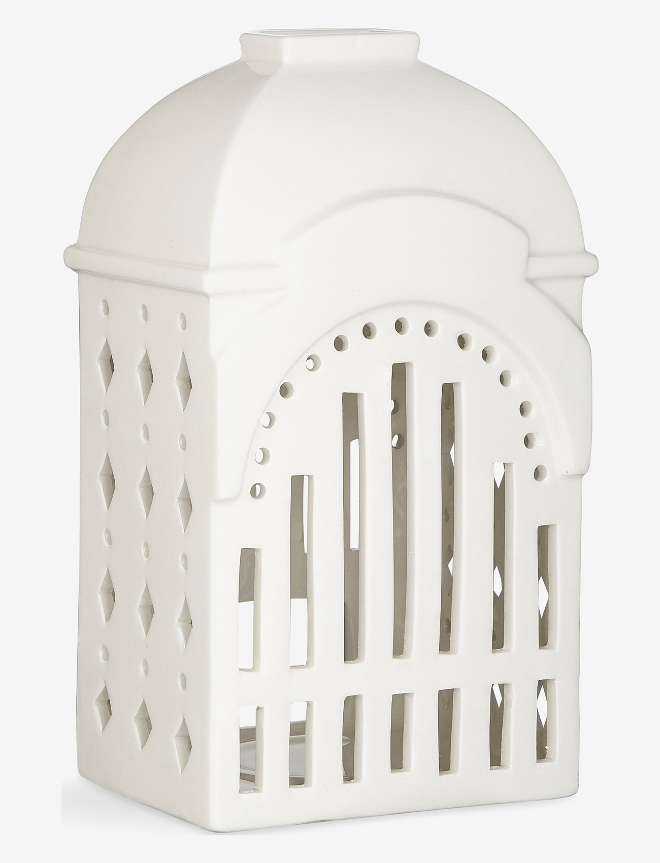 Kähler - Urbania Tivoli Lighthouse Entrance white - tealight holders - white - 0
