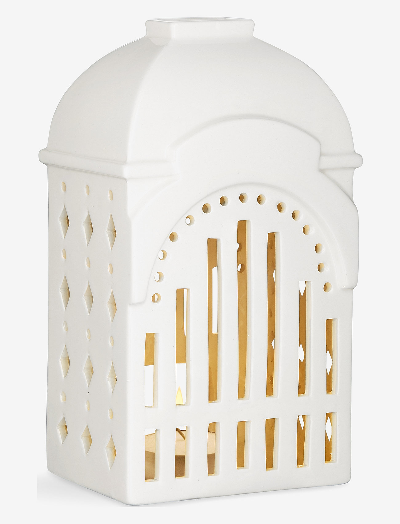 Kähler - Urbania Tivoli Lighthouse Entrance white - tealight holders - white - 1