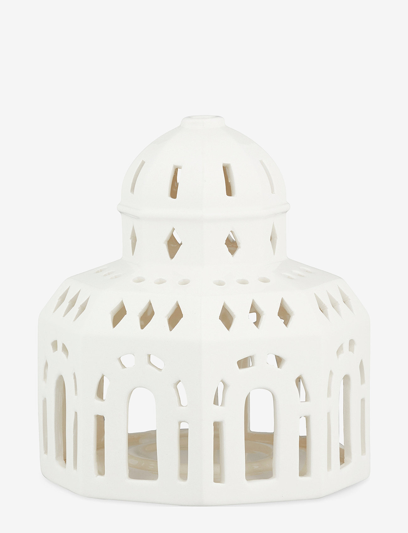 KÄHLER Urbania Tivoli Lyshus Glassalen Hvid Weiß - 14.5X12X12CM - Unisex