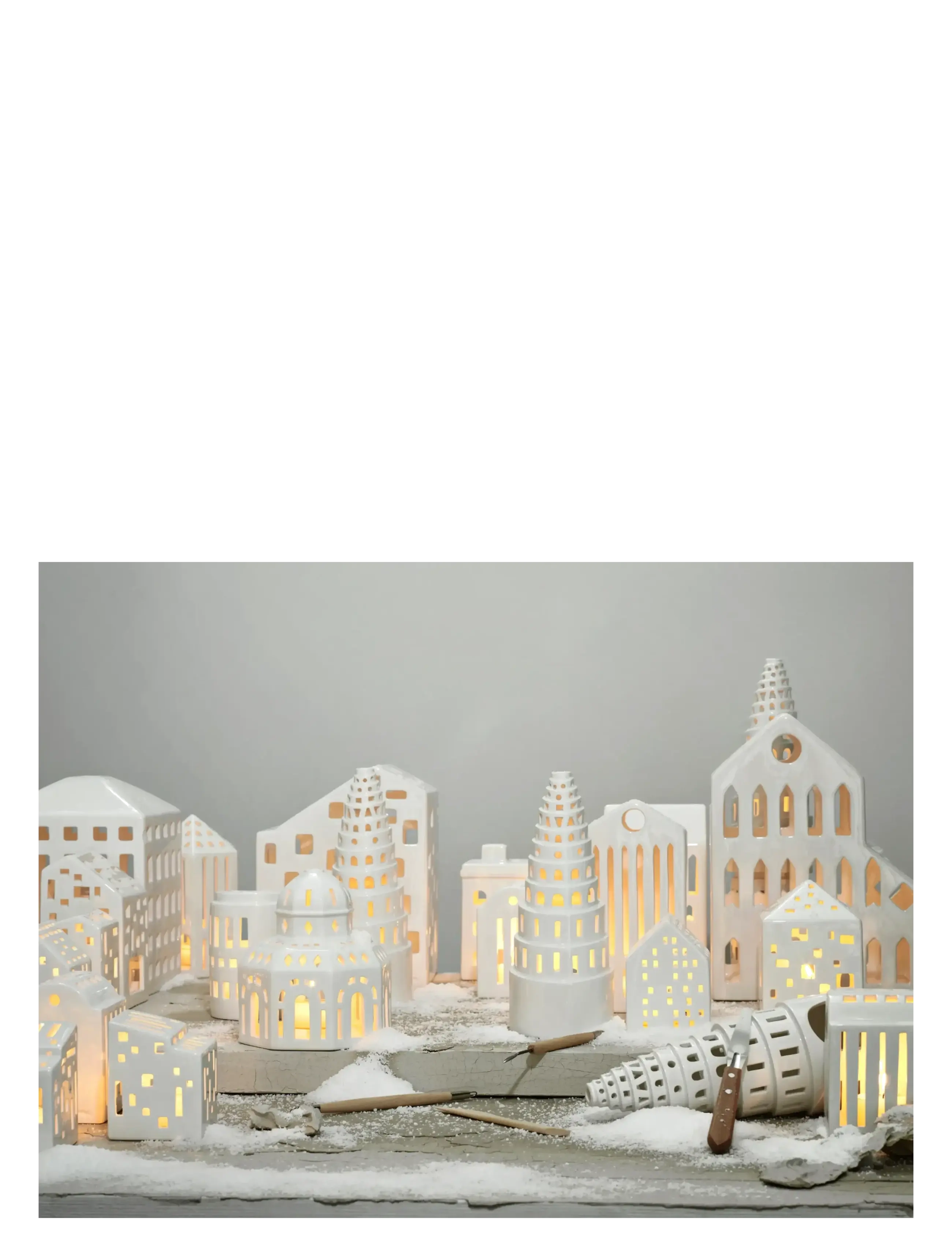 Kähler - Urbania Tivoli lyshus Glassalen hvit - telysholdere - white - 3