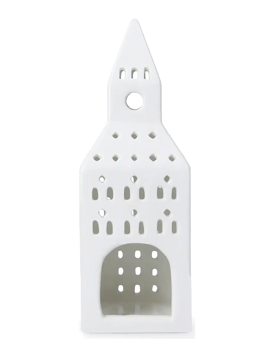 Kähler - Urbania Church Tower H20 white - teeküünlahoidjad - white - 2