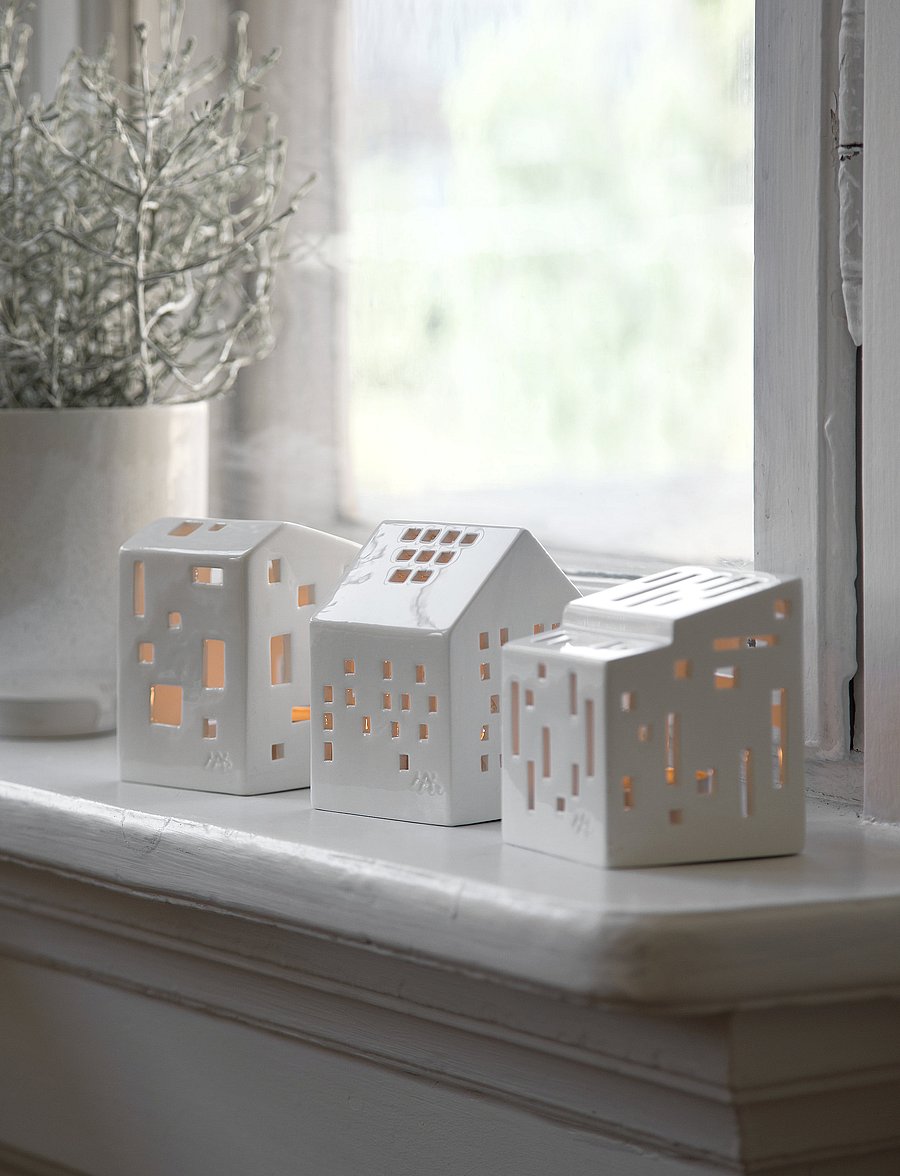 Kähler - Urbania Lighthouse Functio - kerzenhalter & kerzenständer - white - 0