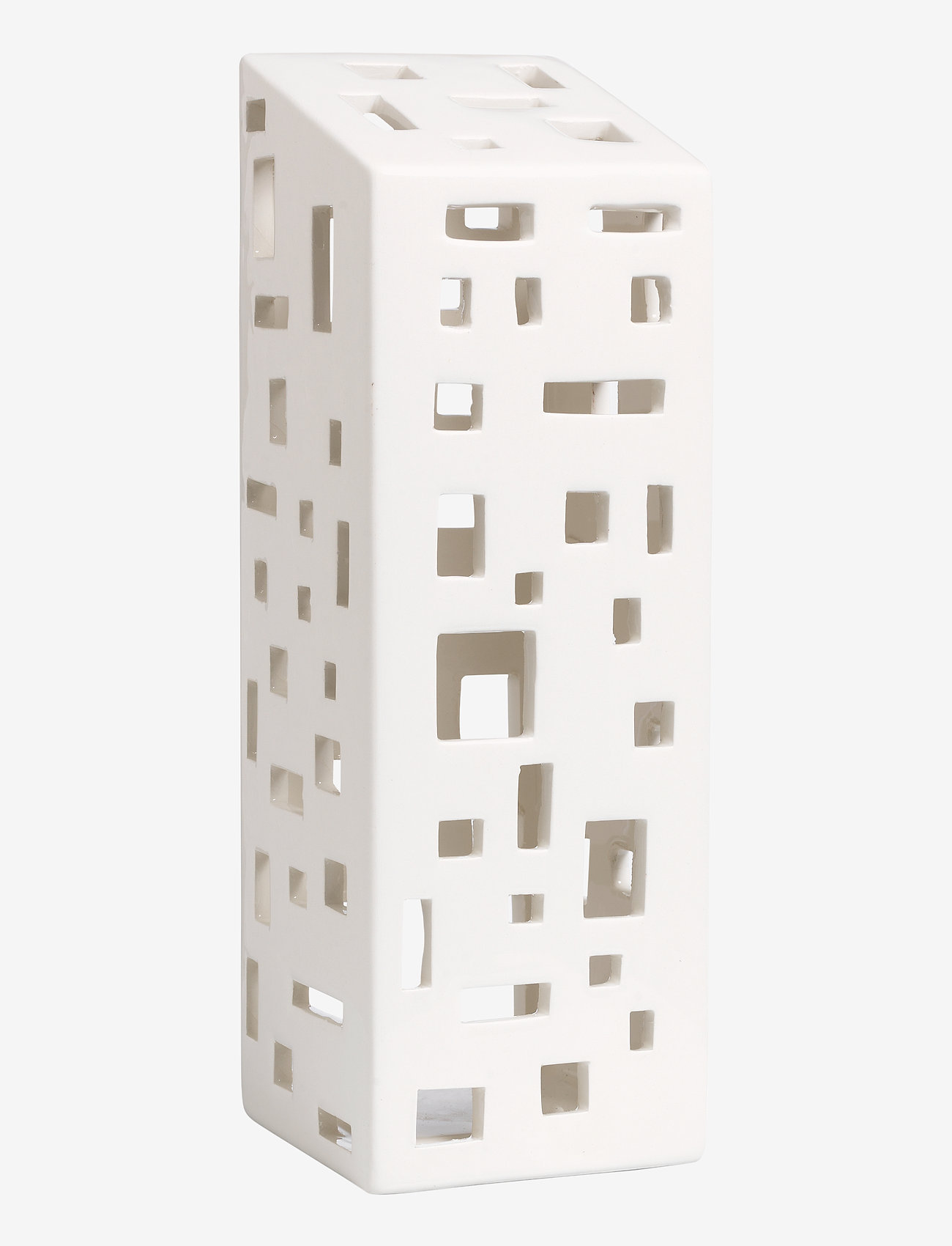 Kähler - Urbania lyshus Højhus - fyrfadsstager - white - 1
