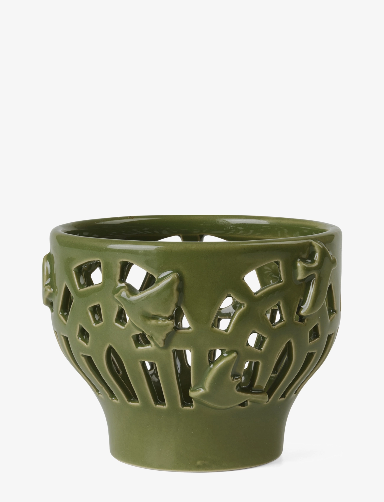 KÄHLER Orangery Fyrfadsstage Ø9.5 Cm Grün Garden Grün - One Size - Unisex