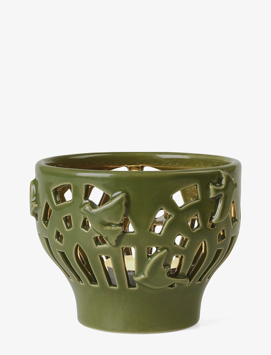 Kähler - Orangery Tealight holder Ø9.5 cm green garden - teelichthalter - green garden - 2