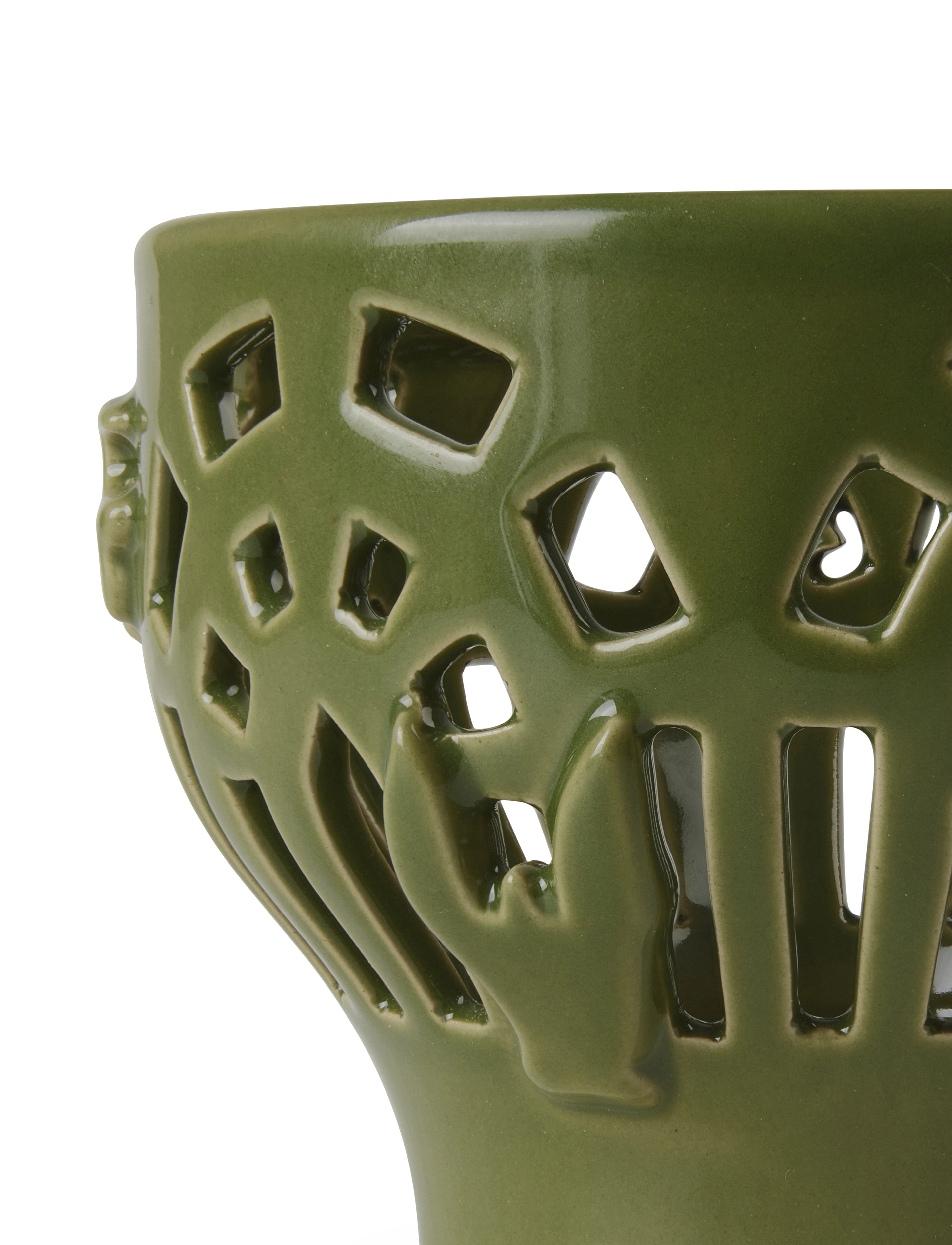 Kähler - Orangery Fyrfadsstage Ø9.5 cm green garden - fyrfadsstager - green garden - 5