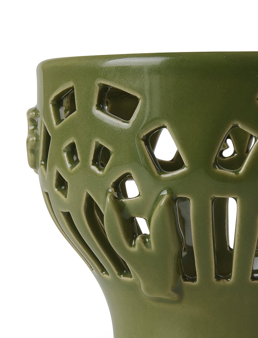 Kähler - Orangery Tealight holder Ø9.5 cm green garden - teelichthalter - green garden - 5