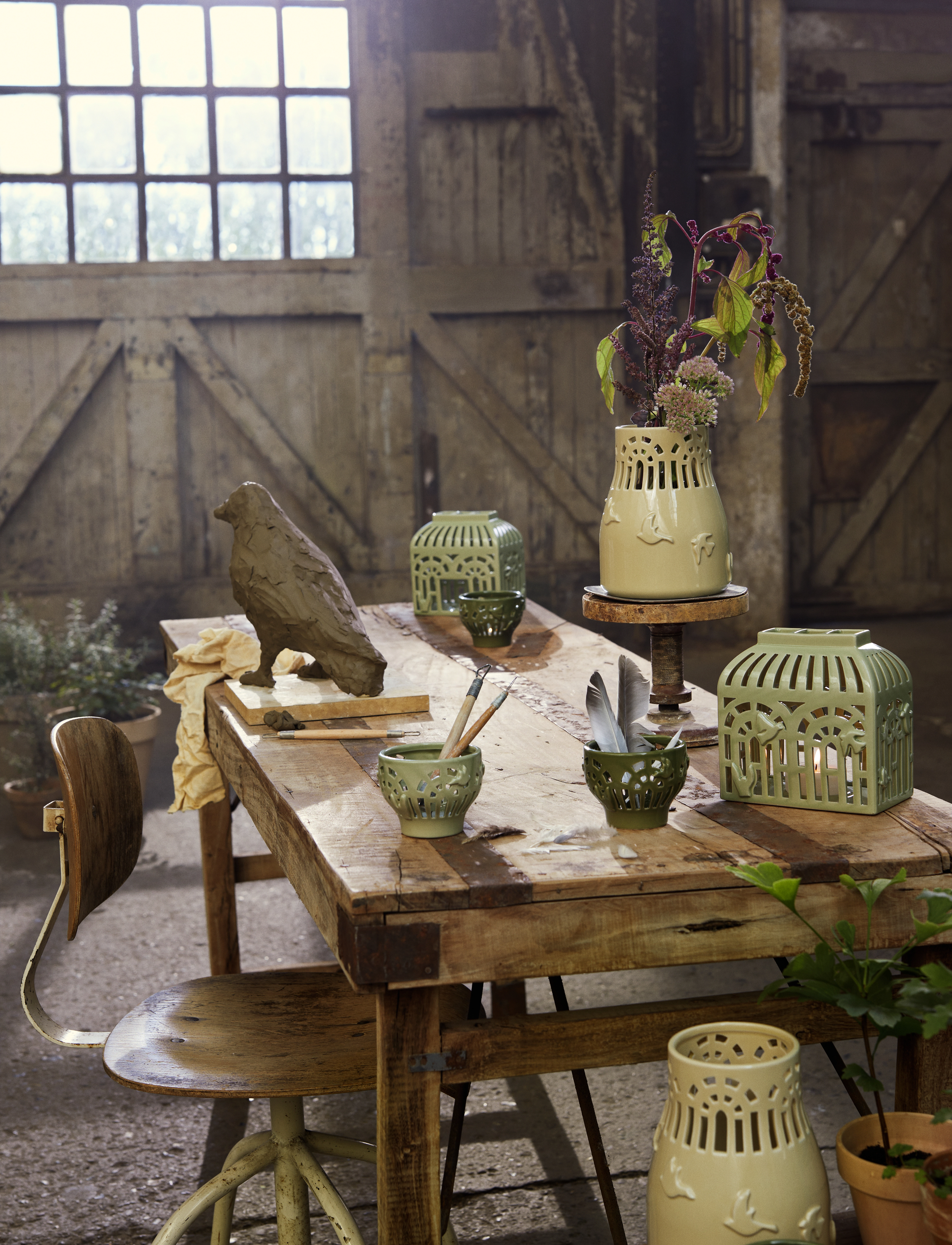 Kähler - Orangery Vase H18 sweet honey - vases - sweet honey - 2