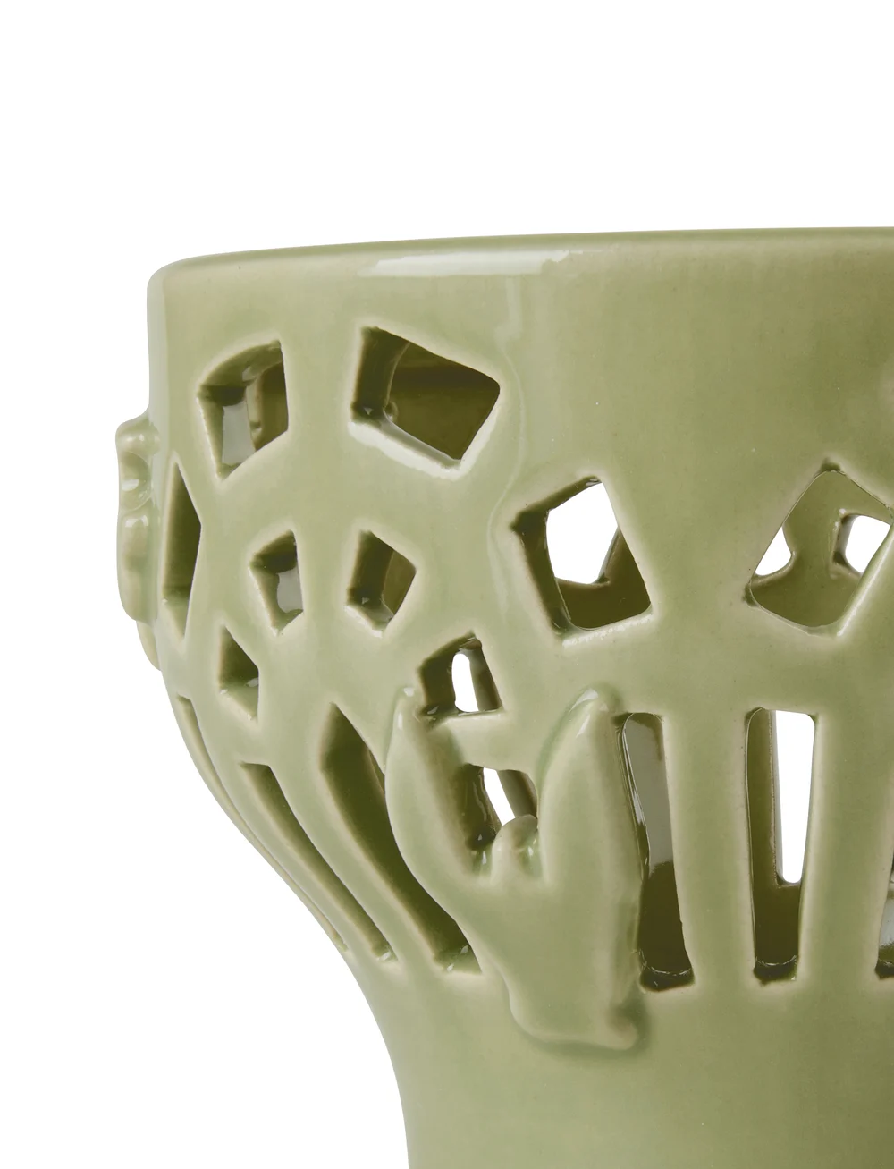 Kähler - Orangery Tealight holder Ø9.5 cm spring leaf - nach preis einkaufen - spring leaf - 5