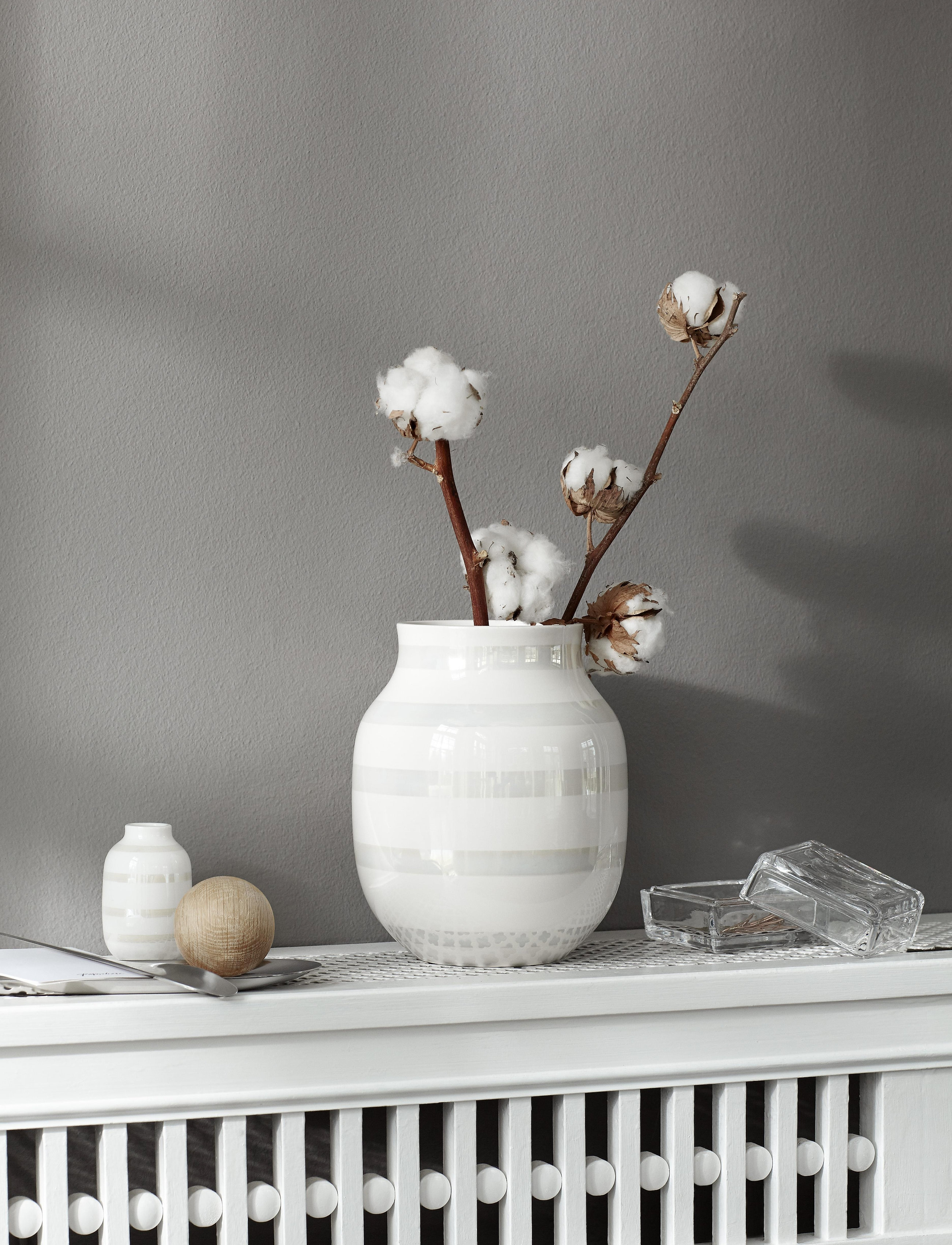 Kähler - Omaggio Vase - osta hinna alusel - mother of pearl - 3