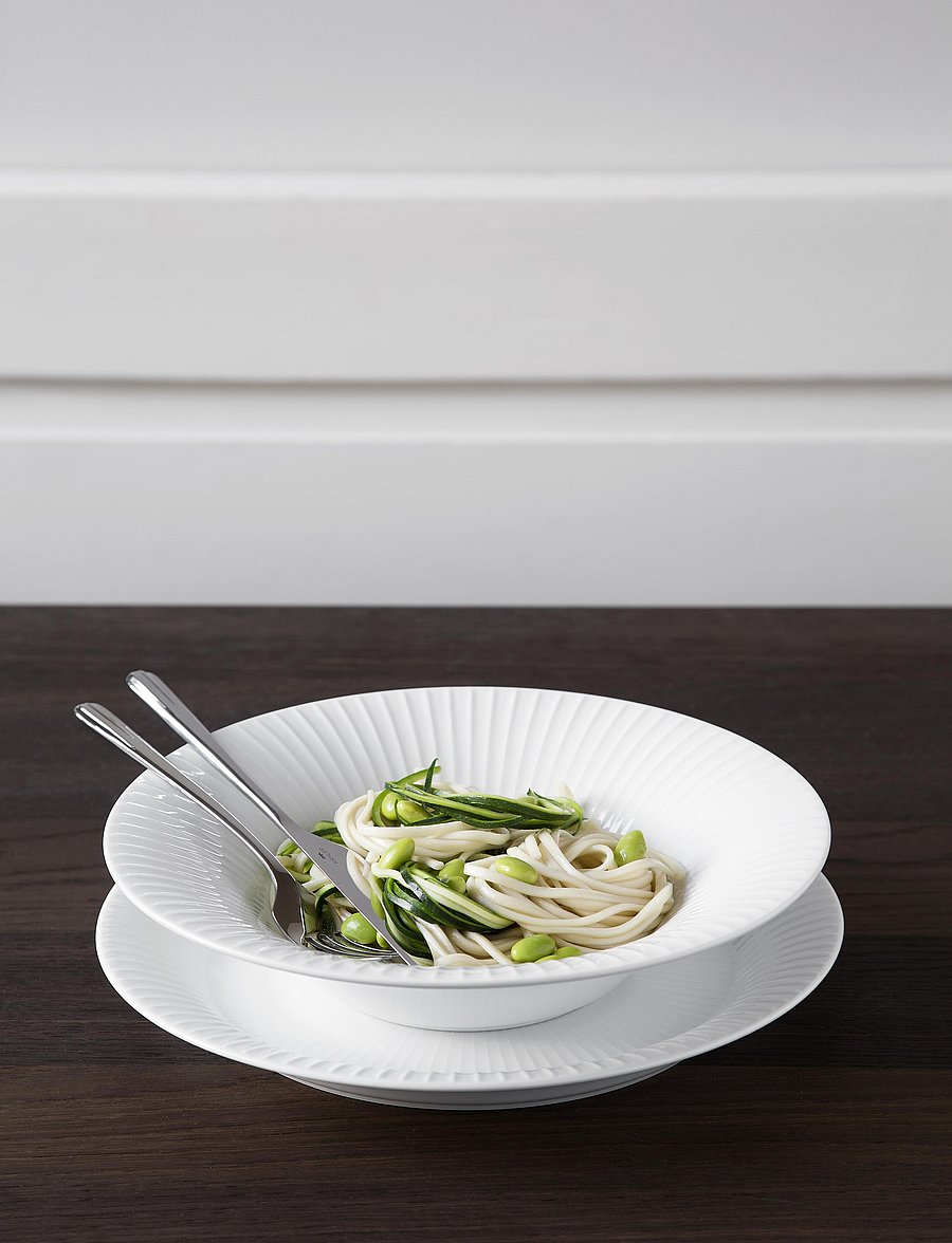 Kähler - Hammershøi Soup plate Ø26cm - pastataldrikud - white - 3