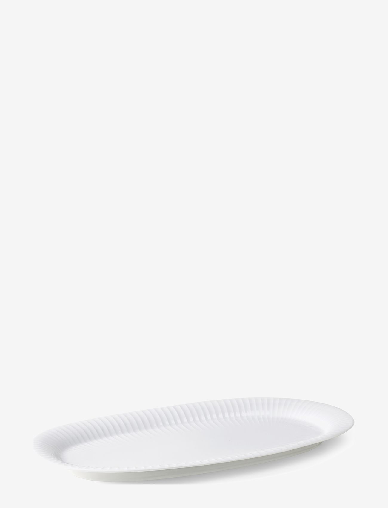 Kähler - Hammershøi Oval serving dish 40x22.5 white - vaagnad ja roogade serveerimisalused - white - 2